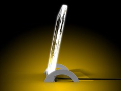 Dynamo Schwibbogen Advent - Glasfoto LED beleuchtet 